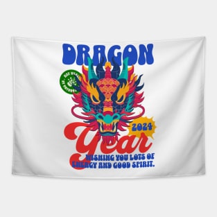 Dragon Year 2024: Vibrant Spring Festival Celebration! Tapestry