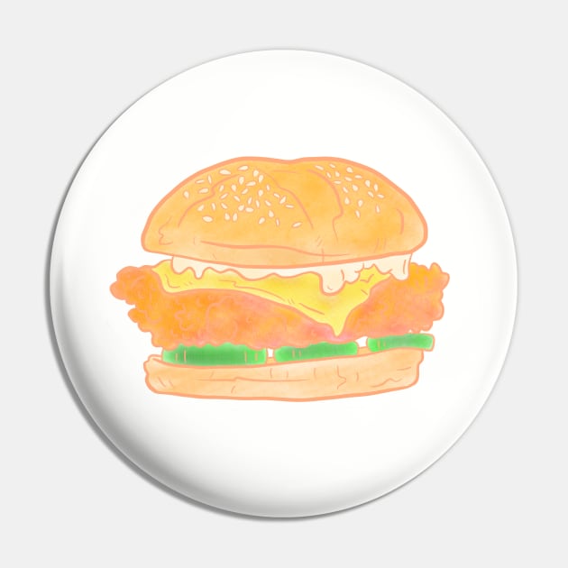 Faded Chicken sandwich Pin by Sasha Banana 