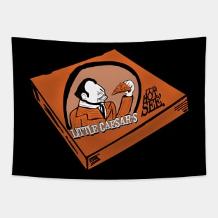 Little Caesar's (Edward G Robinson) Pizza Parody Tapestry