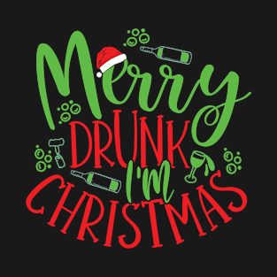 Merry drunk i'm christmas - Funny Christmas gift T-Shirt