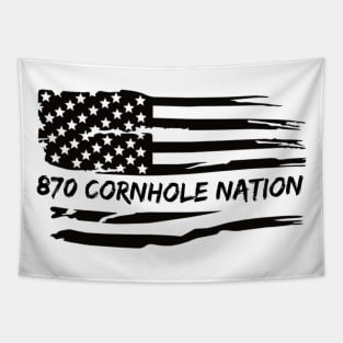 870 Flag Large Font Tapestry