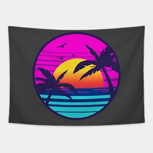 Retro Sunset Tapestry