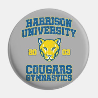 Harrison University Cougars Gymnastics - Old School Pin