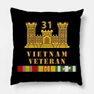 31st Engineer Battalion - ENG Branch - Vietnam Vet w VN SVC Pillow