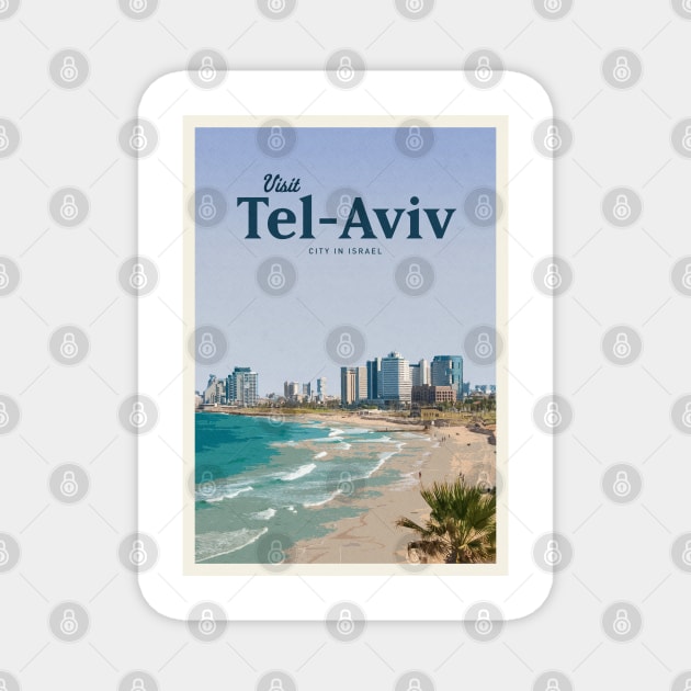 Visit Tel-Aviv Magnet by Mercury Club