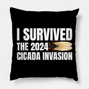 the Cicada Invasion  Cicada Summer 2024 Pillow