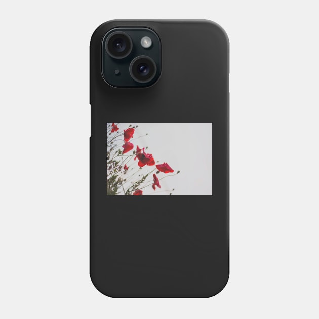 ANZAC Day Red Poppies Phone Case by Felicity-K