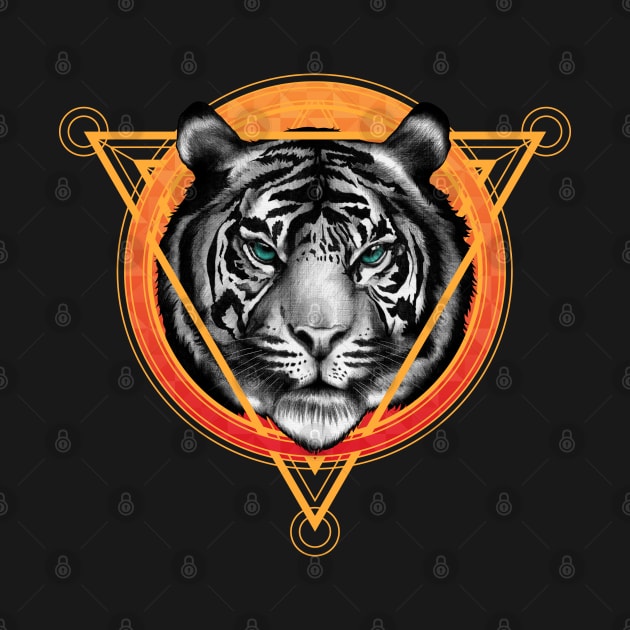 Geometric Tiger by Sachpica