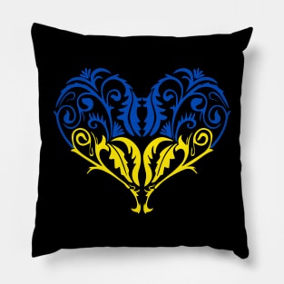 Ukrainian Heart Pillow