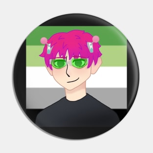 Saiki Aro Pride Pin