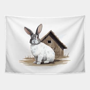 Farm Rabbit Tapestry