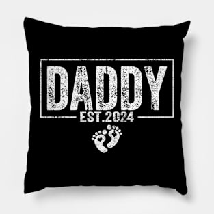 Daddy Est. 2024 Expect Baby 2024, Father 2024 New Dad 2024 Pillow