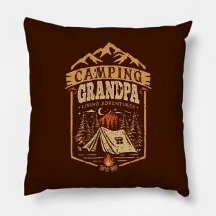 Camping Grandpa Pillow