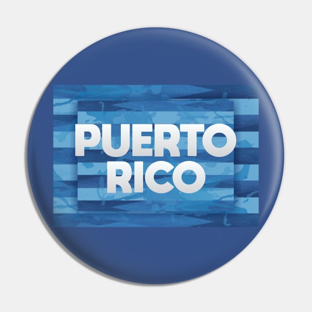 Puerto Rico Strong Pin by Dale Preston Design