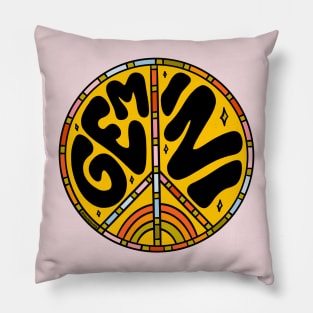 Gemini Peace Sign Pillow