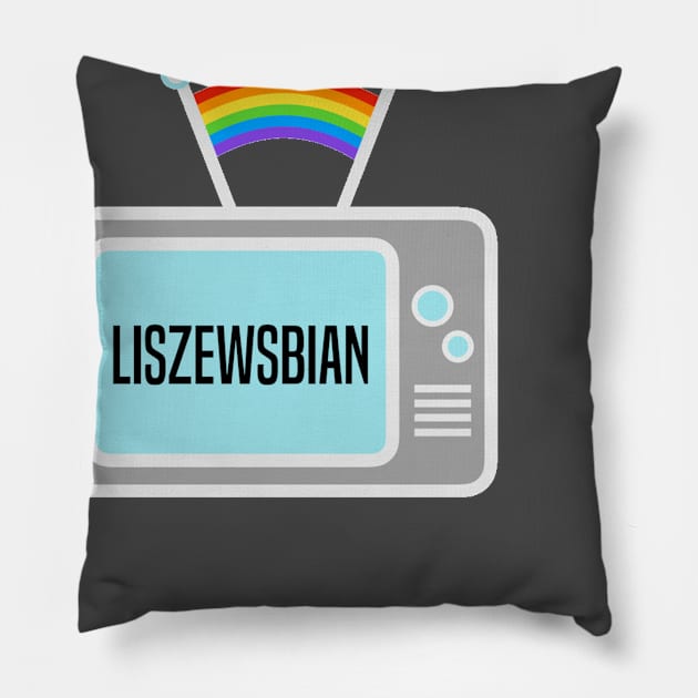 Liszewsbian (light outlines) Pillow by EarpsplainPod