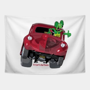 Red Hot Rod Tapestry