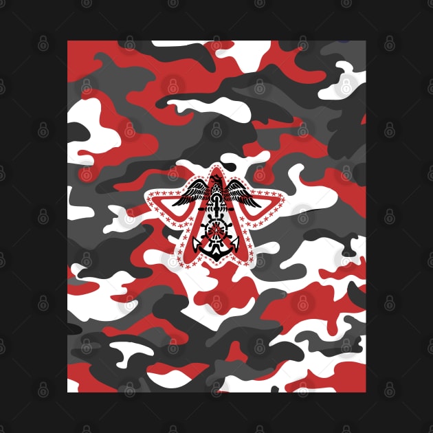 Camouflage Red - Eagle Star by GR8DZINE