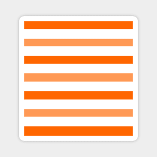 dark light orange white stripes lines pattern Magnet