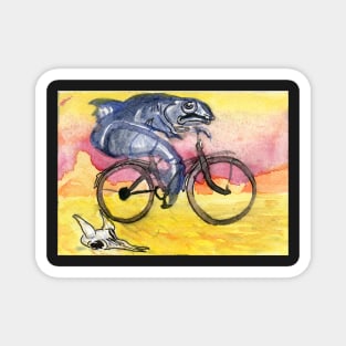 A Woman Needs a Man Like a Fish need a Bicycle Magnet