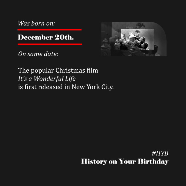 December 20th by HYB - History on Your Birthday