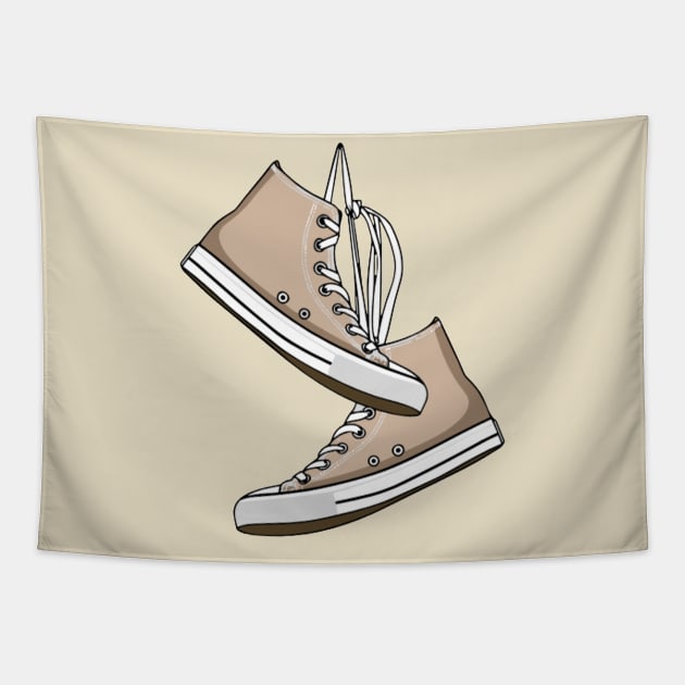 shoe tossing Tapestry by INLE Designs