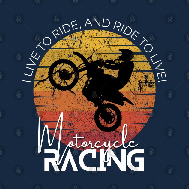 Motorcycle Racing with Life Quotes by ColorShades