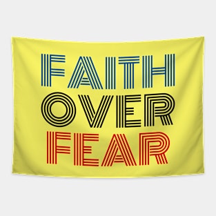 Faith Over Fear | Christian Saying Tapestry