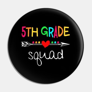 3rd Grade Squad Third Teacher Student Team Back To School Shirt Pin