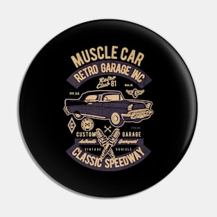 Retro Muscle Car Pin