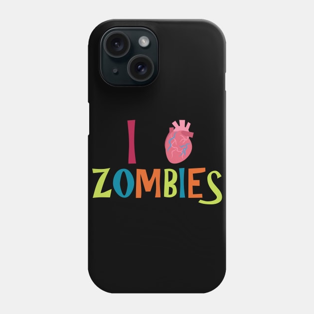 I Heart Zombies Phone Case by kimmieshops