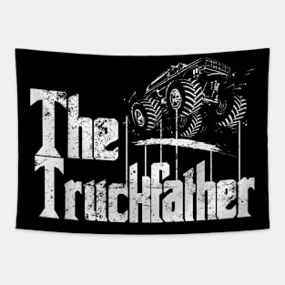 Monster Truck Jam Truckfather Dad Father Ute Pickup Tapestry