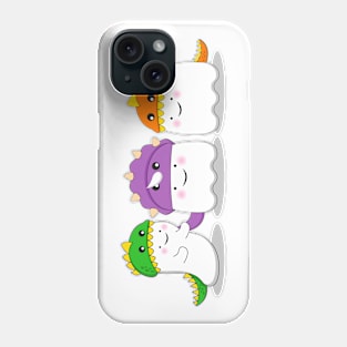 happy halloween friendship, happy cute ghosts Phone Case