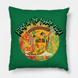 Attack Of The Killer Pizza Graphic Pillow