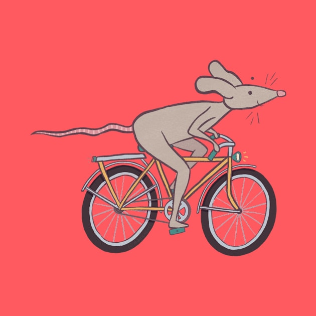 Mouse on a Bicycle by magicae