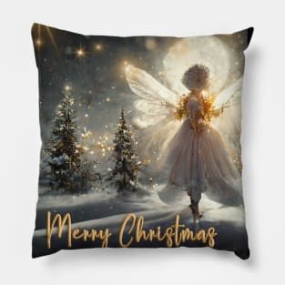 Angel Fairy on the Christmas Day - Holy Xmas Night Pillow