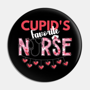 Nurse Valentine's Day "Cupid's Favorite Nurse" Pin