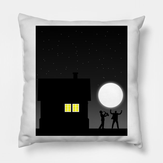 CELEBRATION IN MOONLIGHT Pillow by Tees4Chill