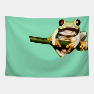 frog on branch Tapestry