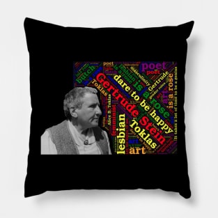 Gertrude Stein lesbian feminist icon Pillow