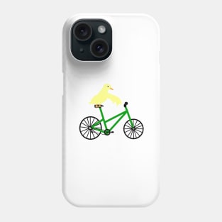 Duck On A Green Bicycle Phone Case