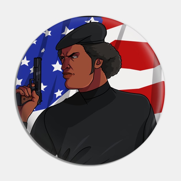 Black Panther Party Pin by Noseking