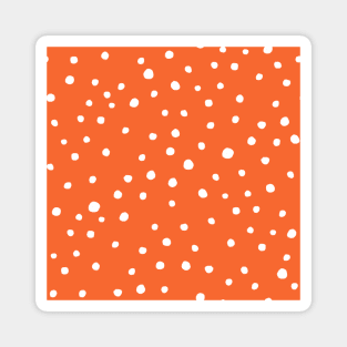 Doodle Dots in Orange Magnet