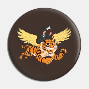 Abe Lincoln Flies A Tiger Pin