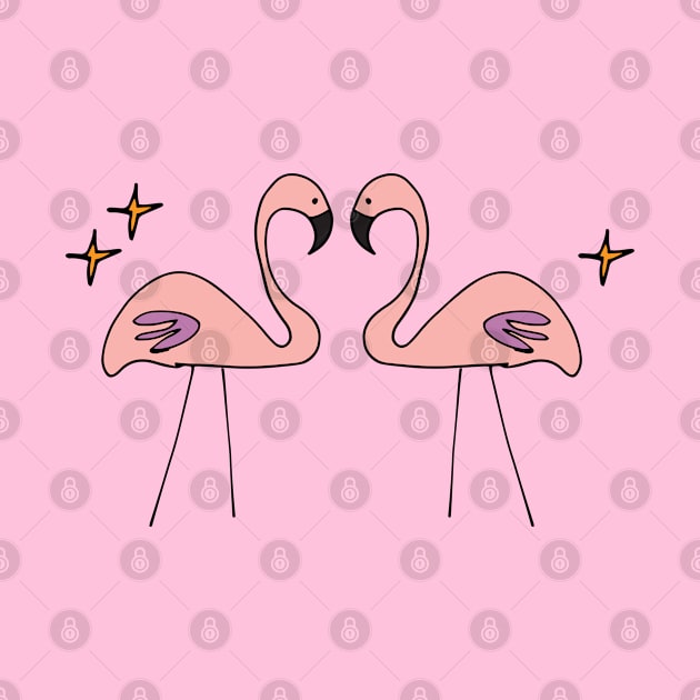 Atomic Flamingos by bruxamagica