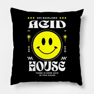 ACID HOUSE  - Acid In The House (White) Pillow