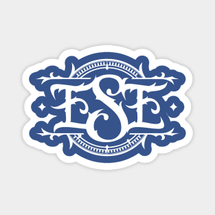 White ESE Brand Magnet