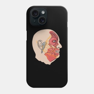 Anatomy Of Face Muscles - Nurse Or Physician Phone Case