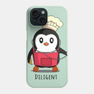 Cute Funny Penguin Diligent Phone Case