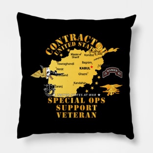 Contractor - Special Ops Support Veteran - Afghanistan Pillow